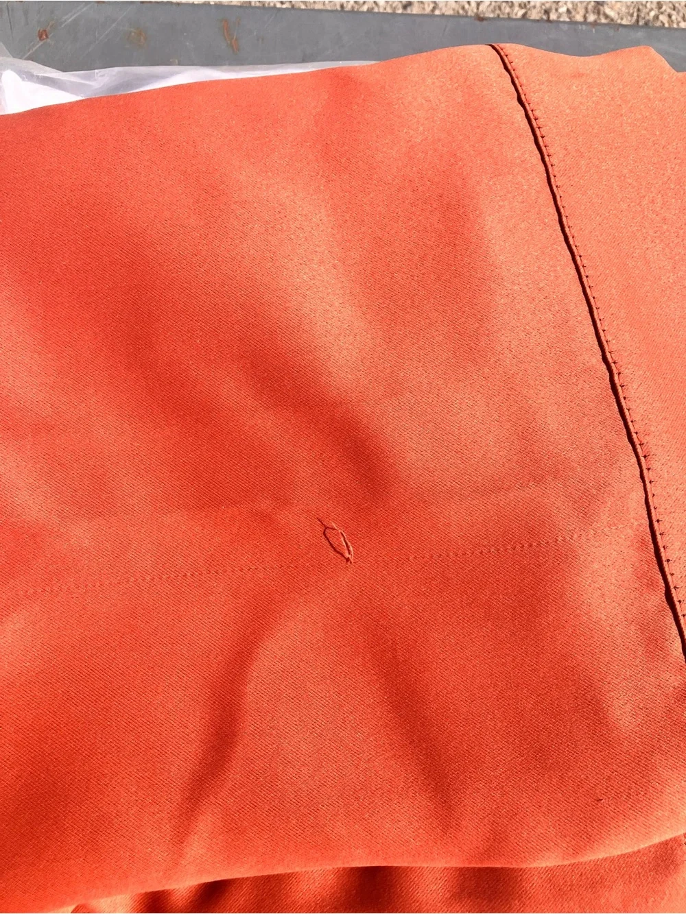 Orange Window Curtain 2 Panels